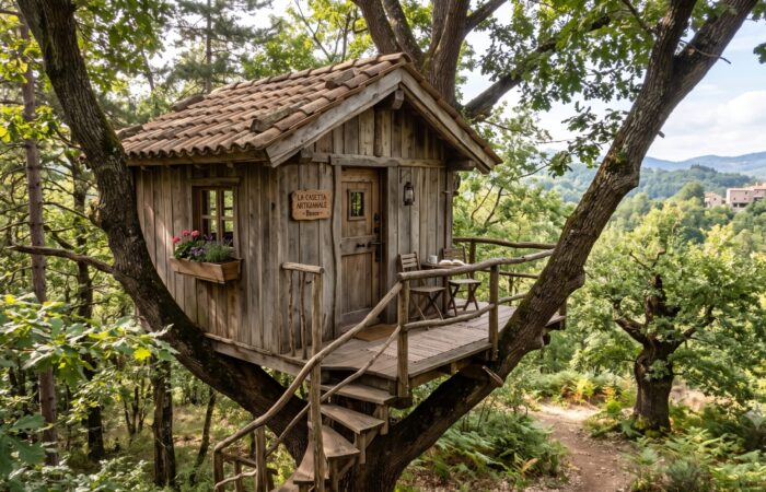 casa sull albero realizzata da treeparks scaled